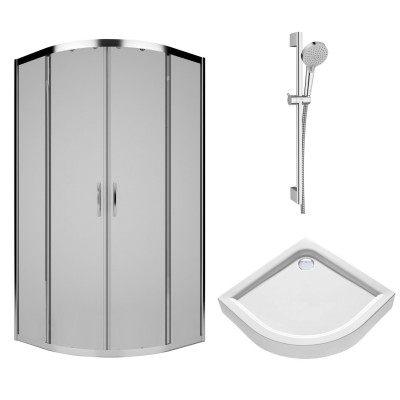 Душевая кабина c поддоном KOLO REKORD 90*90см + душевой набор Hansgrohe VERNIS  BLEND Vario, (PKPG90222003+XBN1690000+26275000)