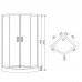 Душевая кабина 90*90*200см Eger TISZA 599-021, (на мелком поддоне, профиль белый, стекло "Zuzmara")