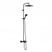Душевая система с термостатом для ванны Hansgrohe VERNIS BLEND Showerpipe 26900670, черный матовый
