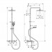 Душевая система с термостатом для ванны Hansgrohe VERNIS BLEND Showerpipe 26900670, черный матовый