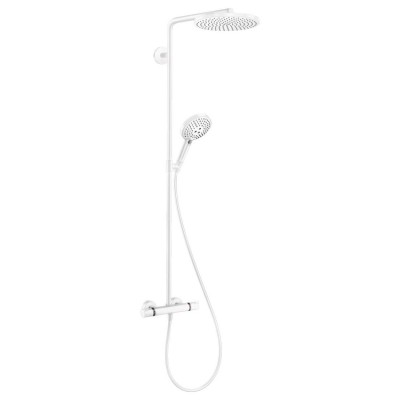 Душевая система с термостатом Hansgrohe RAINDANCE Select S 27633700, белый матовый