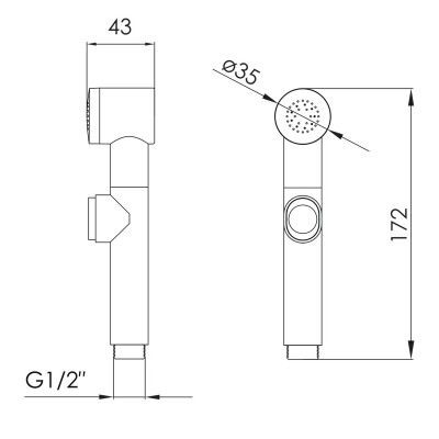 Душ гигиенический Imprese B7001