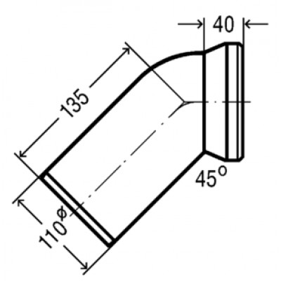 Колено 45 градусов Viega 101718