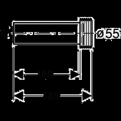 Впускной патрубок для унитаза Geberit d 45 мм (152.434.16.1)