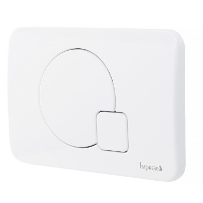 Клавиша смыва IMPRESE i7115, белый глянец, пластик (i7115PW)