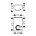 Держатель для душа Hansgrohe PORTER E 28387000, хром