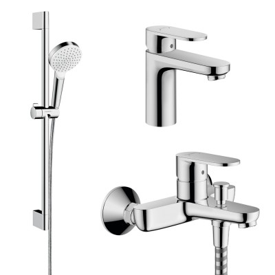 Набор смесителей для ванны Hansgrohe VERNIS BLEND 71551111 (71551000+71440000+26533400)