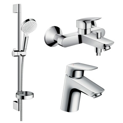 Набор смесителей для ванны и кухни Hansgrohe LOGIS 1222019 (71070000+71400000+26553400)