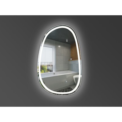 Асимметричное зеркало 800х500 с LED подсветкой и тачсенсором DEVIT Style 5415080
