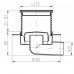 Двухкорпусный трап с горизонтальным подключением MCH G425XL/G425 N XL (DN50, h-113-169 mm, решетка Квадраты, с сухим сифоном)