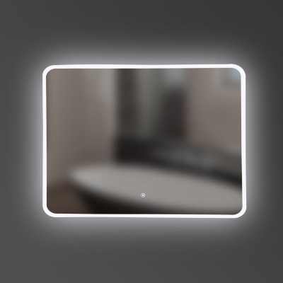 Зеркало для ванной комнаты 800х600 DEVIT ACQUA 5257281, с тачсенсором и подсвидетелем LED.