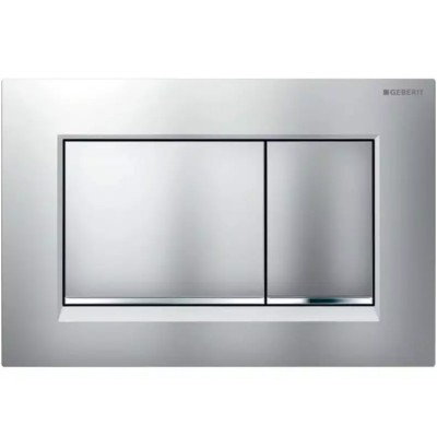 Клавиша смыва Geberit Sigma30 115.883.JQ.1, (двойной смыв, хром мат/хром глянец)