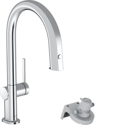 Смеситель для кухни Hansgrohe Aqittura M91 76803000 (FilterSystem, 210, 1 jet, хром)