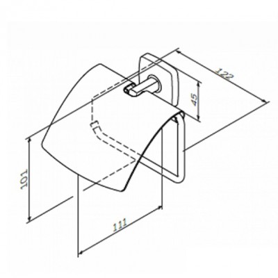 Держатель для туалетной бумаги с крышкой AM.PM A90341400 Gem Держатель для туалетной бумаги с крышкой AM.PM A90341400 Gem