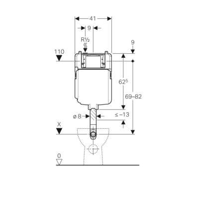 Бачок скрытого монтажа Geberit Sigma 109.791.00.1 UP720