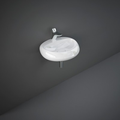 Раковина подвесная 55 см RAK Ceramics CLOUD CLOWB5501AWHA, белый глянец