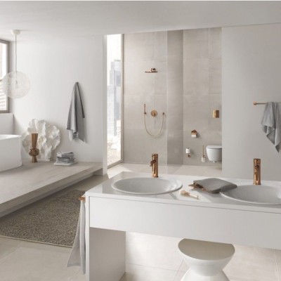 Верхний душ с кронштейном Grohe Rainshower Cosmopolitan 310 26066DL0, Brushed warm sunset