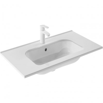 Тумба ROYO C0072482 (125067+126223) Sansa 70 см + раковина Enzo, белый глянец