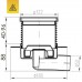 Двухкорпусный трап MCH C 425 XL (DN50, h 113-169мм, Neptun, решетка под плитку C425 XL)