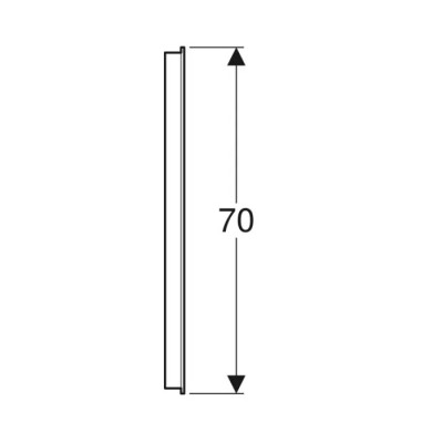 Зеркало 100см Geberit Option Basic Square 502.809.00.1, подсветка сверху по горизонтали