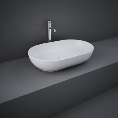 Раковина на столешницу 55 см RAK Ceramics FEECT5500500A FEELING, белая матовая