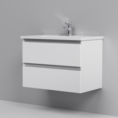 Тумба с раковиной подвесная AM.PM M85-FHX0802-WC0802WG38 X-Joy, (80 см, 2 ящика, белый глянец) Тумба с раковиной подвесная AM.PM M85-FHX0802-WC0802WG38 X-Joy, (80 см, 2 ящика, белый глянец)