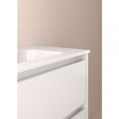 Тумба ROYO C0072482 (125067+126223) Sansa 70 см + раковина Enzo, белый глянец