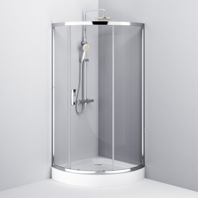 Душевая кабина AM.PM Like W83UG-315-090MT (90x90x200, стекло прозрачное, профиль матовый)