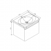 Тумба подвесная DEVIT Fly 0020120W с умывальником 60 см