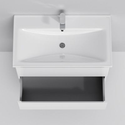Тумба с раковиной подвесная AM.PM M85-FHX0802-WC0802WG38 X-Joy, (80 см, 2 ящика, белый глянец) Тумба с раковиной подвесная AM.PM M85-FHX0802-WC0802WG38 X-Joy, (80 см, 2 ящика, белый глянец)