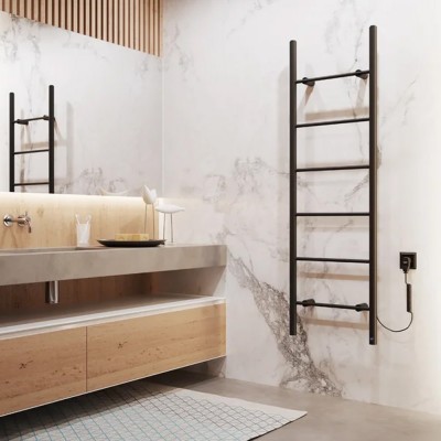 Полотенцесушитель электрический INSTAL PROJEKT PRVE-50/160C31 PRIMAVERA, черный мат