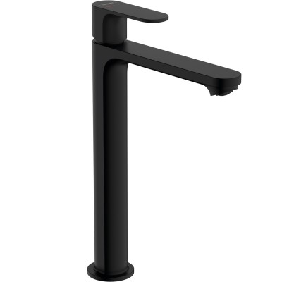 Смеситель для раковины Hansgrohe Rebris S 72590670 (240, CoolStart, EcoSmart+ с д/к, черный матовый)