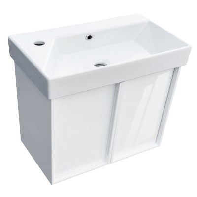 Тумба 65 с умывальником и сифоном DEVIT QUADRA 083065W(белая глянцевая) Тумба 65 с умывальником и сифоном DEVIT QUADRA 083065W(белая глянцевая)
