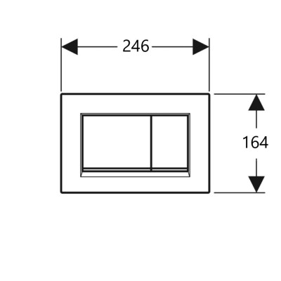 Клавиша смыва Geberit Sigma30 115.883.JQ.1, (двойной смыв, хром мат/хром глянец)