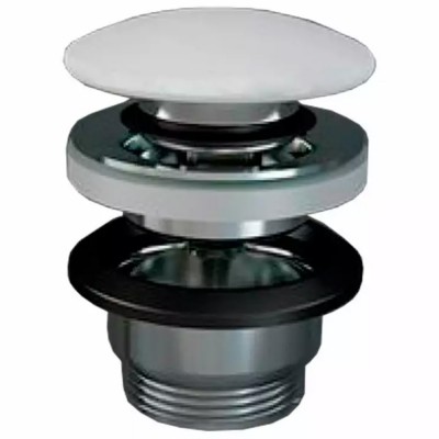 Донный клапан RAK Ceramics FEELING DUO000500A Click-Clack, белый матовый Донный клапан RAK Ceramics FEELING DUO000500A Click-Clack, белый матовый