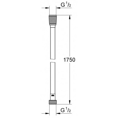 Душевой шланг 1,75 м Grohe Silverflex 28388001