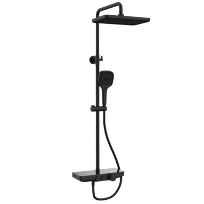 Термостатическая душевая система DEVIT HB-GRD013B, черный мат. Термостатическая душевая система DEVIT HB-GRD013B, черный мат.