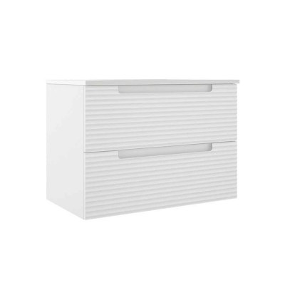 Тумба 80 с овальной раковиной DEVIT ACQUA 088169W, белая Тумба 80 с овальной раковиной DEVIT ACQUA 088169W, белая