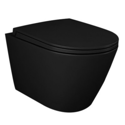 Унитаз подвесной RAK Ceramics FEELING RSTSC3901504+RST23504A (с крышкой Duroplast, SLIM, Soft Close, Quick Release, Rimless, черный матовый) Унитаз подвесной RAK Ceramics FEELING RSTSC3901504+RST23504A (с крышкой Duroplast, SLIM, Soft Close, Quick Release, Rimless, черный матовый)