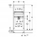 Инсталляция для раковины Geberit DuofixBasic 458.404.00.1 + крепеж к стене