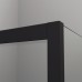 Душевая фиксированная перегородка SAN SWISS STR4P1000607 BlackLine WALK-IN EASY, (стекло прозрачное, профиль черный мат)
