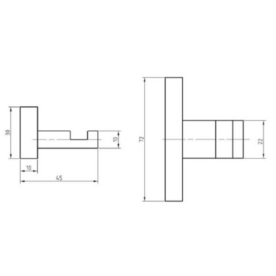 Крючок Langberger 2110931A UNIQUE, хром Крючок Langberger 2110931A UNIQUE, хром