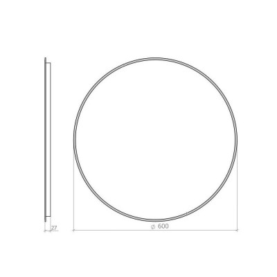 Зеркало Aqua Rodos R-line 12264 (D-60, с подсветкой) Зеркало Aqua Rodos R-line 12264 (D-60, с подсветкой)
