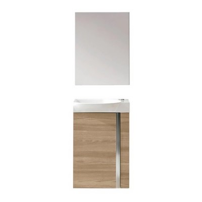 Комплект мебели для ванной ROYO 122913 ELEGANCE Pack 45 Sandy Walnut (тумба + раковина + зеркало)