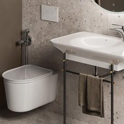 Унитаз подвесной безободковый RAK Ceramics VALWC1446AWHA VALET, белый
