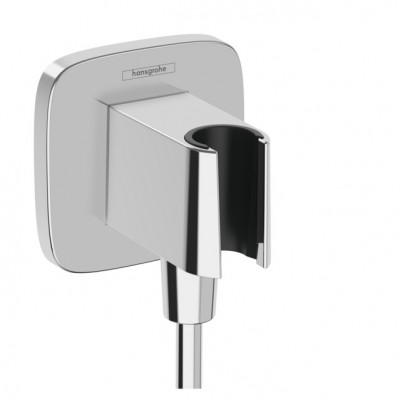 Шланговое подключение с держателем Hansgrohe FixFit Q 26887000, хром