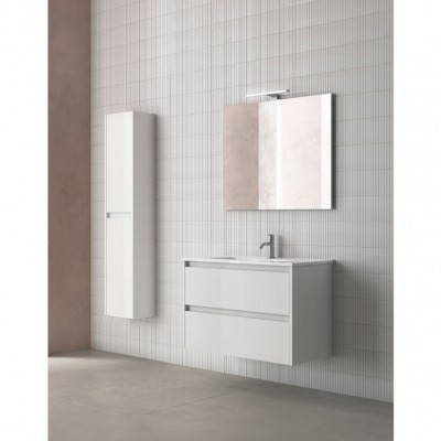 Тумба ROYO C0072482 (125067+126223) Sansa 70 см + раковина Enzo, белый глянец