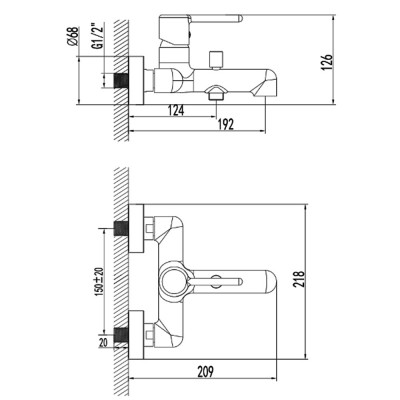 Смеситель для ванны DEVIT DO IT 5050030B, цвет brushed gun metal Смеситель для ванны DEVIT DO IT 5050030B, цвет brushed gun metal