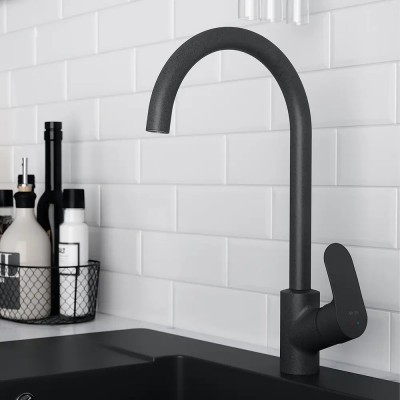 Смеситель для кухни AM.PM Like F80E07122, черный камень Смеситель для кухни AM.PM Like F80E07122, черный камень