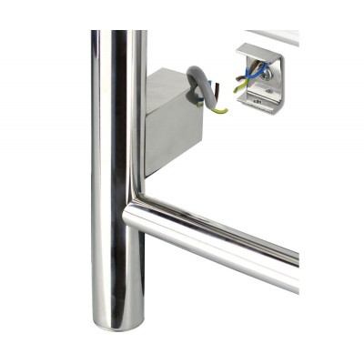 Комплект скрытого подключения сетевого кабеля 30х40 для круглого стояка d30мм Mario 4820111356300, белый глянец